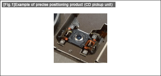 [Fig.1] Example of precise positioning product (CD pickup unit)