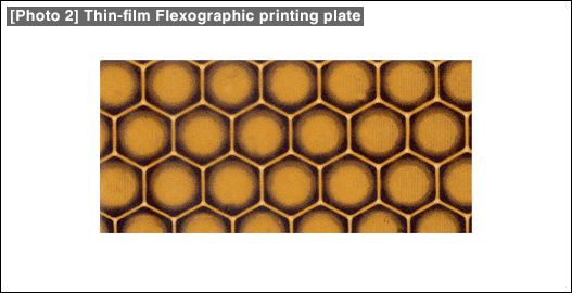 [Photo 2] Thin-film Flexographic printing plate