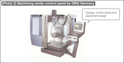 [Photo 2] Machining center control panel by DMG Germany