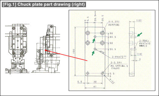 [Fig.2] Chuck plate part drawing (right)
