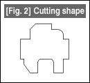 Fig. 2 Cutting shape
