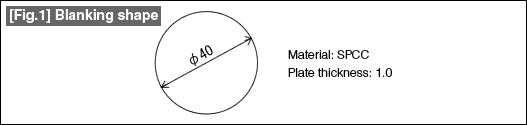 Fig. 1 Blanking shape