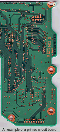 An example of a printed circuit board.