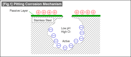 [Fig.1] Pitting Corrosion Mechanism