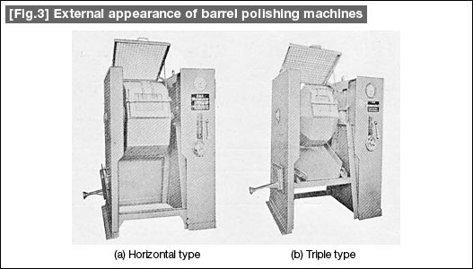 [Fig.3] External appearance of barrel polishing machines