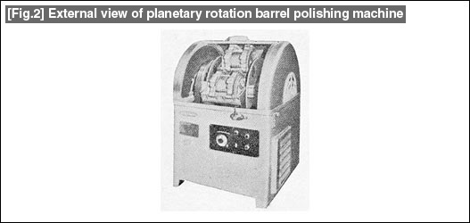 [Fig.2] External view of planetary rotation barrel polishing machine